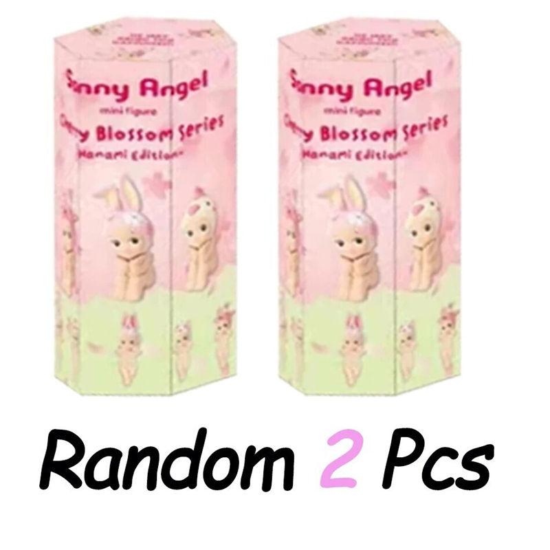 Cute Sonny Angel Cherry Blossom Series Hanami Edition Random Blind Box Pink Mini Doll Toys for Kids Children Gifts GZW