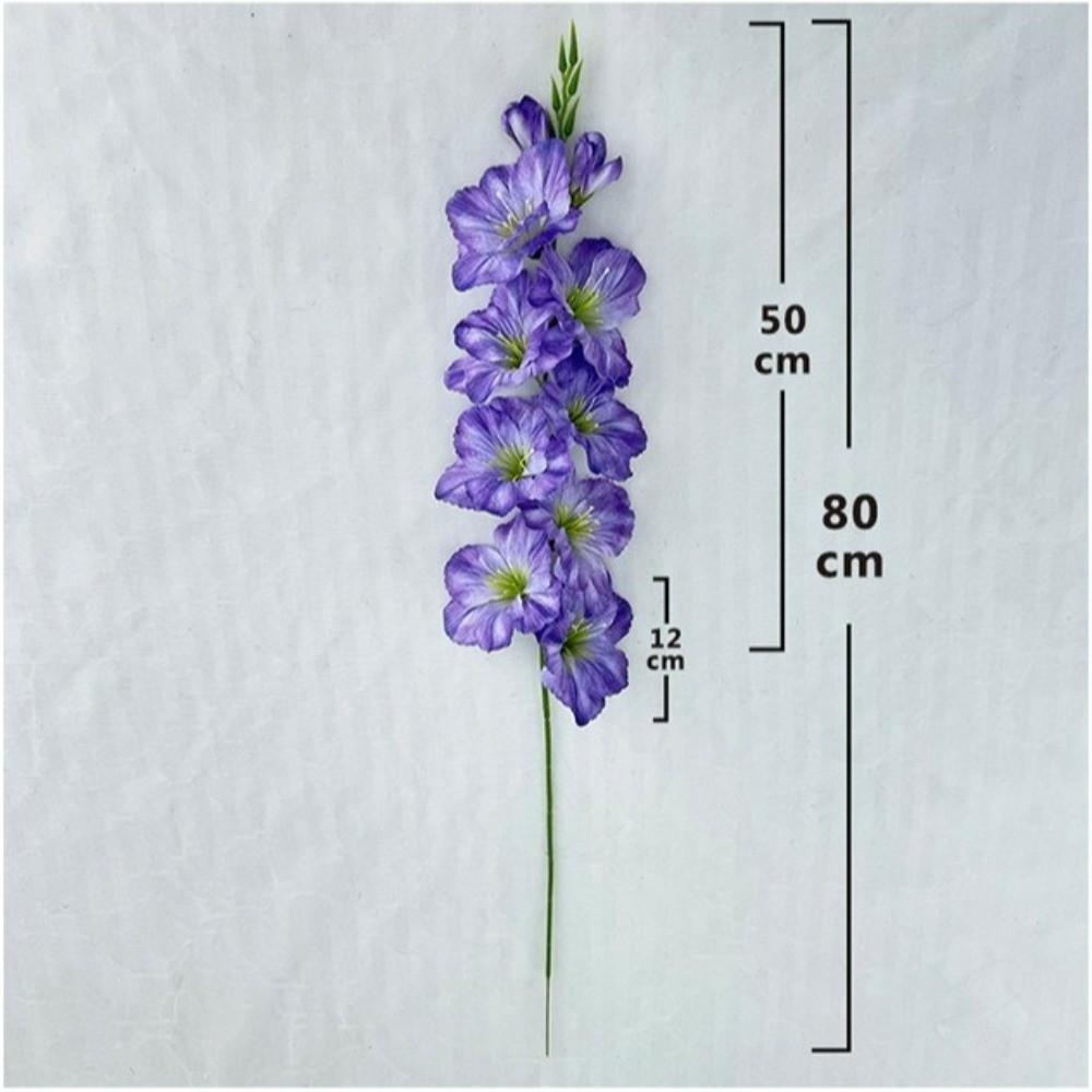 Silk Simulation Gladiola Flower 80cm Silk Fake Bloom New Artificial Flower  Party Decor