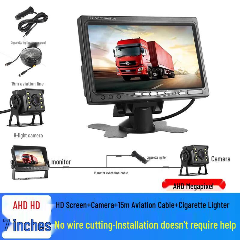 

4-канальная HD видеорегистратор-зеркало Patriot для грузовика с монитором парковки 360° CN вилка (адаптер в комплекте)