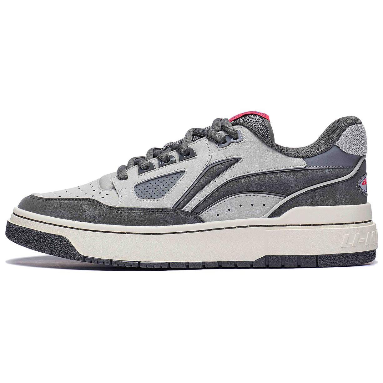 

Новые баскетбольные кроссовки LiNing Rookie 2 с амортизацией, противоскользящей подошвой и низким верхом, мужские, серые ABCT055-3