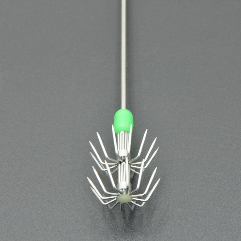 Flashing Squid Fishing Baits Luminous Head Squid Hook Fishings Baits