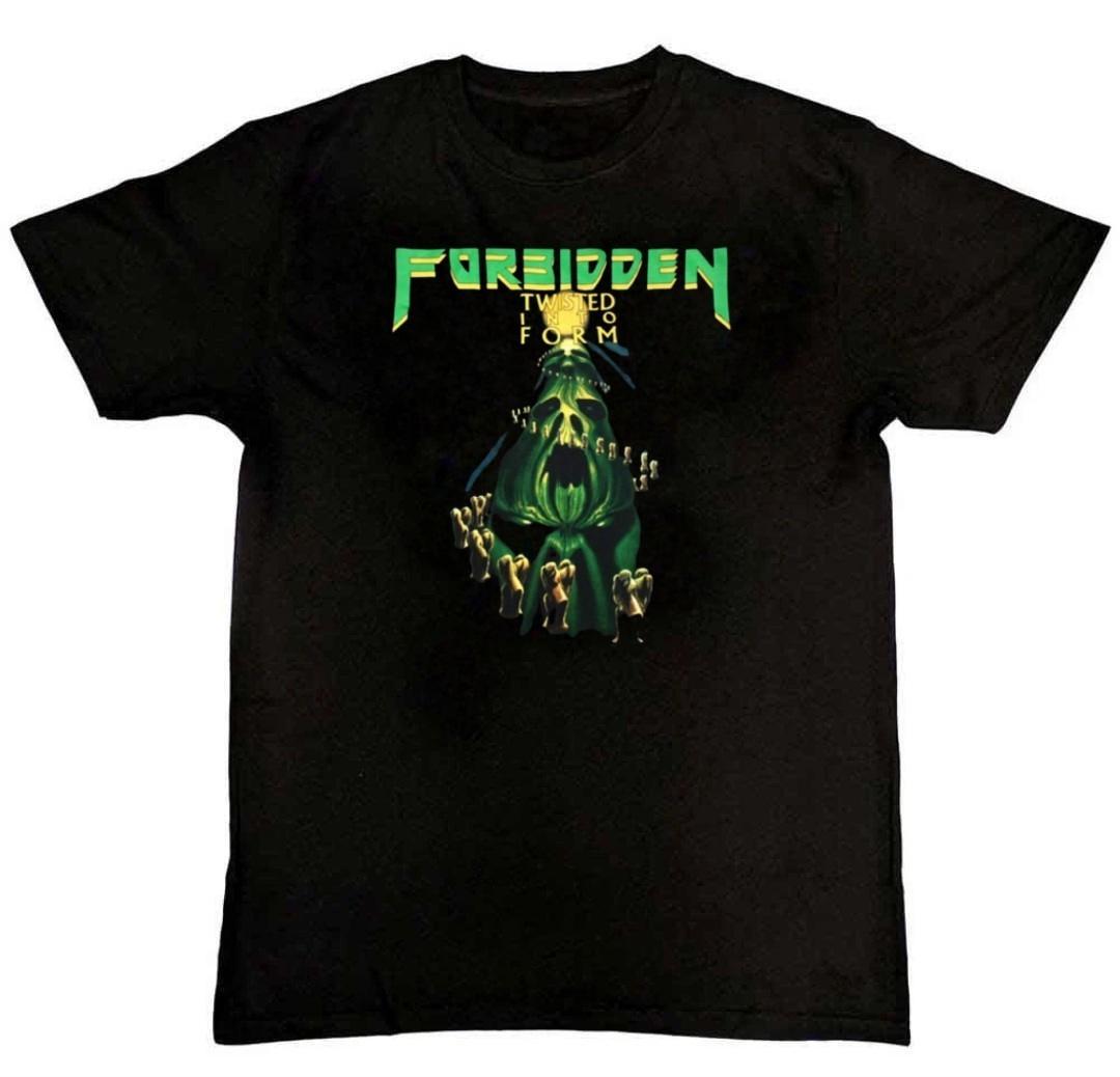 FORBIDDEN TWISTED INTO FORM 90 THRASH BAND Mens T-Shirt S
