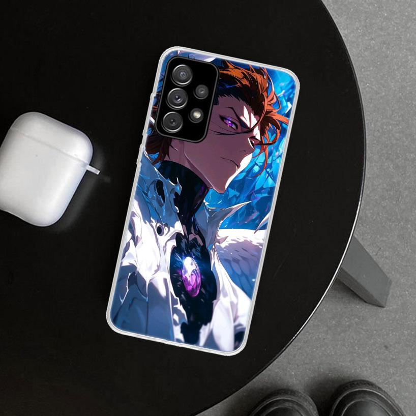 Aizen Sousuke Bleach Phone Case Cover for Samsung Galaxy A12 A22 A32 A52 A72 A02S A51 A50S A31 A20S A10S Note 20 Ultra 10 Plus G