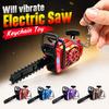 Pull Rope Power Saw Bag Pendant Plastic Logging Saw Toy  Gift Toy Key Decor