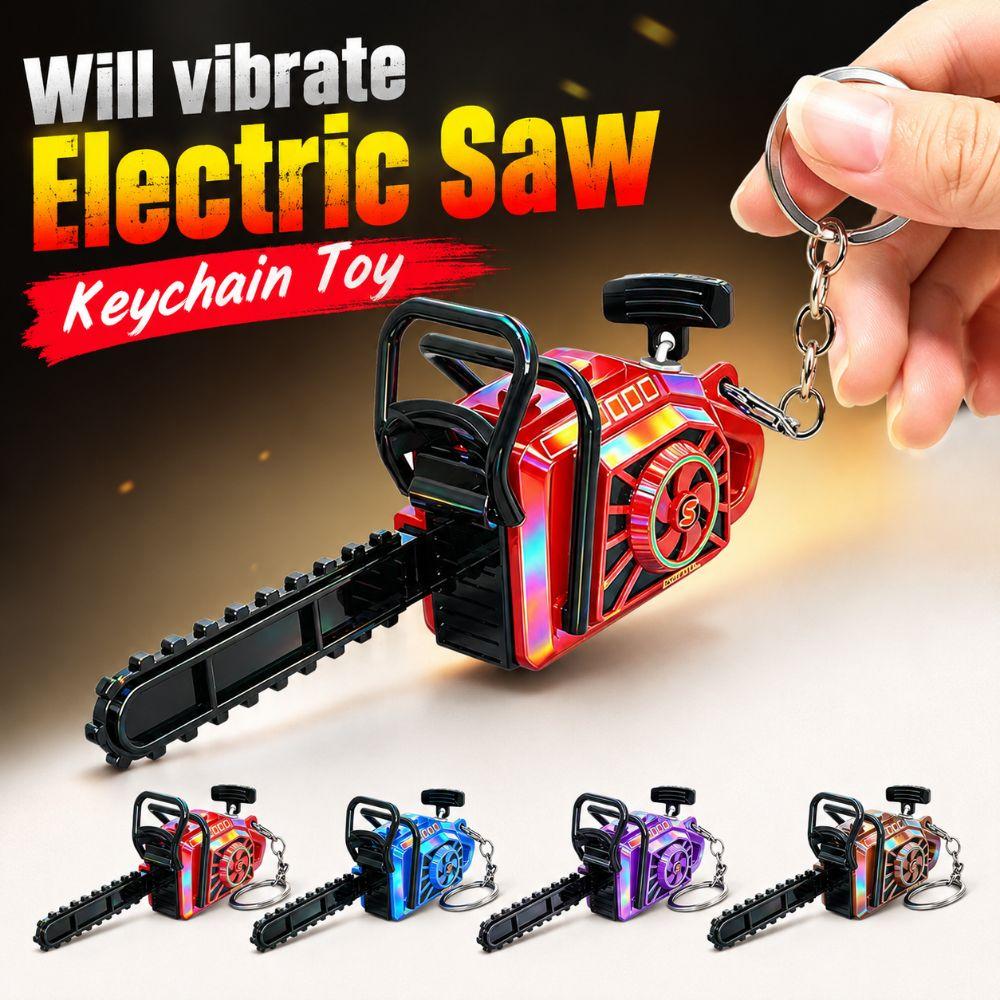 Pull Rope Power Saw Bag Pendant Plastic Logging Saw Toy Gift Toy Key Decor