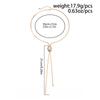 Vintage Metal Snake Chain Pearl Pendant Necklaces for Women Fashion Gold Color Long Tassel Adjustable Necklaces Party Jewelry