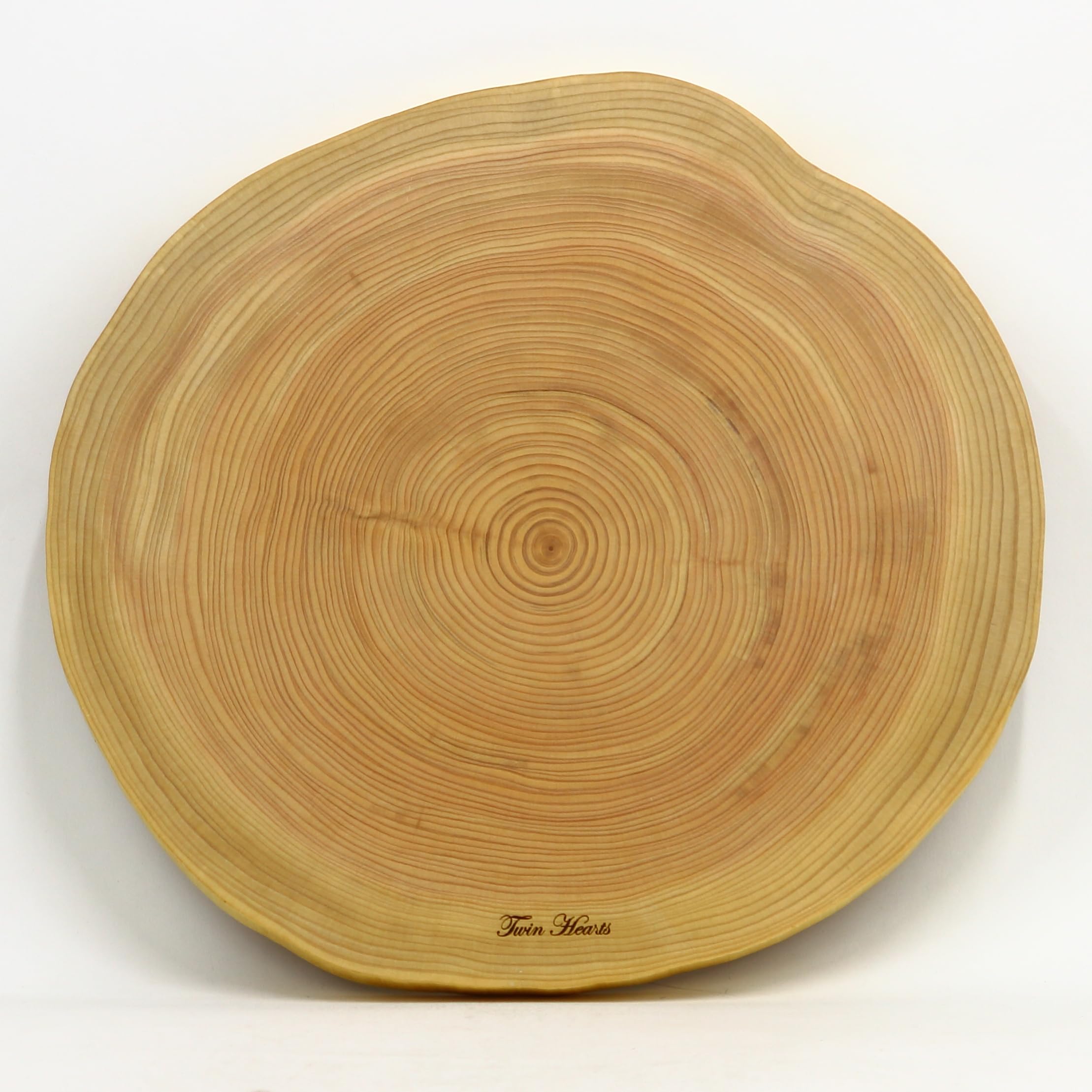 

Cypress Natural Solid Wood Cutting Nearly Clean (Japanese Cypress) - Board/Cooking Plate, (34cm Diameter, AB)