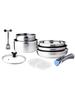 Removable 10pcs Stainless Steel Battery AM0025
