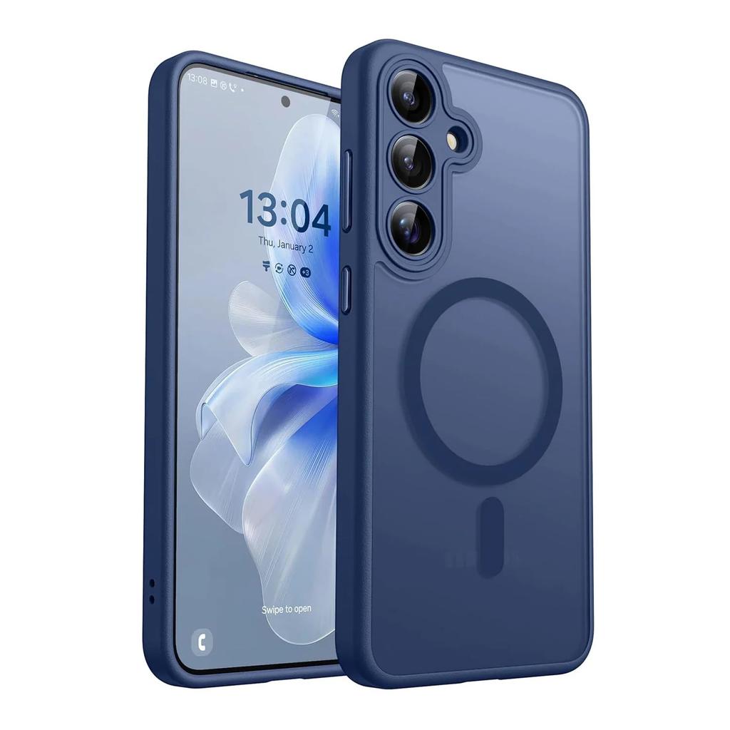 Luxusní matný průsvitný magnetický bezdrátový nabíjecí kryt pro Samsung Galaxy A16 A36 A26 A06 A55 A35 A25 A15 A05 5G Magsafe kryt