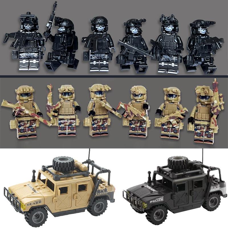 Ghost swat doll explosion-proof suit armor military building blocks, mini characters, toys, birthday gifts, cartoon characters.