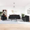 VidaXL Ensemble de canapés 4 pcs avec coussins Noir Velours 3278446
