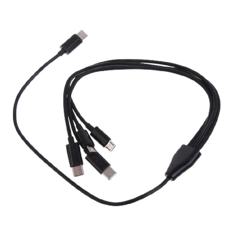 4-in-1 USB C To Multi Charging Cable USB C To Micro USB + Type C Universal