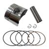 Yibai 52.4mm Motorcycle Piston Kit with 13mm Pin, Compatible with C110/WS110/Fo Models