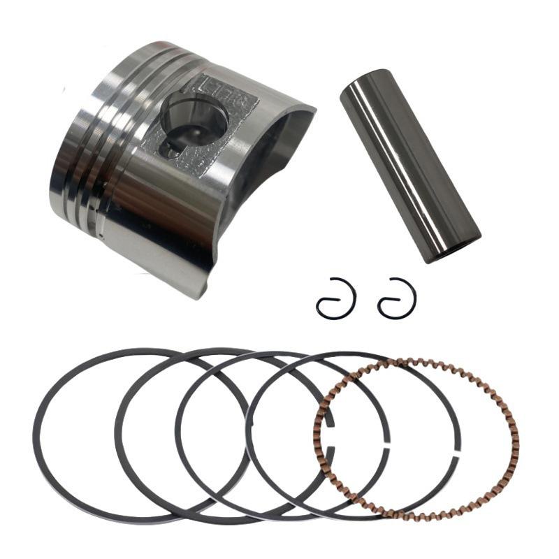 Yibai 52.4mm Motorcycle Piston Kit with 13mm Pin, Compatible with C110/WS110/Fo Models