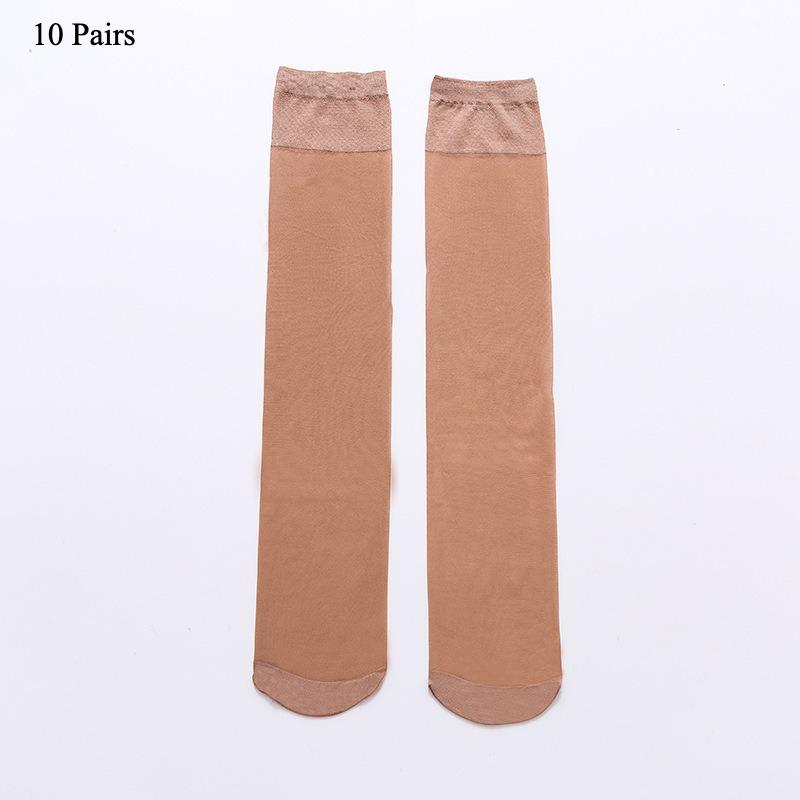 

10 пар женских летних тонких нескользящих невидимых носков до икры без следов 10 Pairs