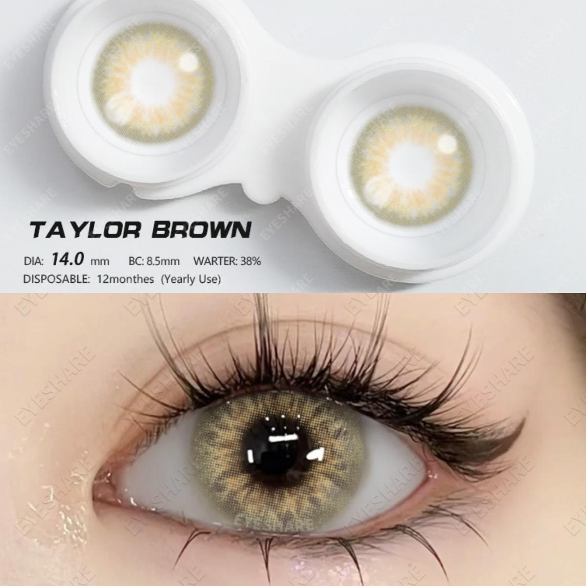 

Eyeshare Цветные контактные линзы, модные синие линзы для очков, фиолетовые натуральные бьюти-линзы, розовые нежные линзы, 1 пара