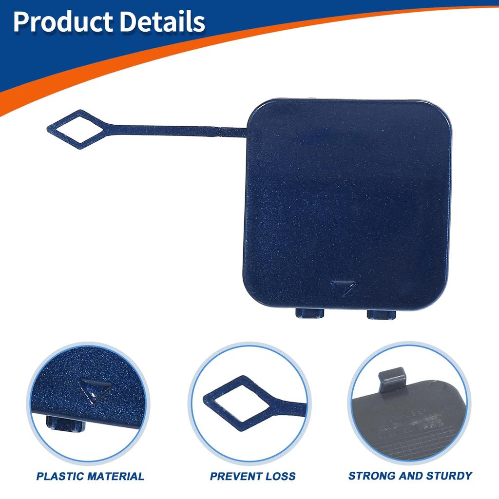 Capac cârlig remorcare ACROPIX Quantum Blue pentru bara de protecție spate dreapta pasager mașină cu 530i 2017 2020 și M5 2018 1 bucată (Compatibil 2020) -