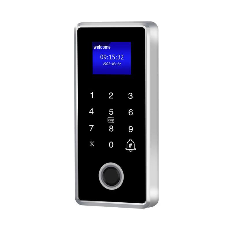 

Fingerprint Access Control and Attendance System for Glass Doors CN plug (adapter included)