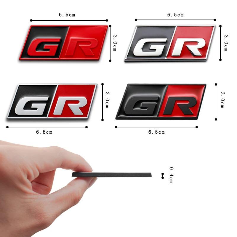 3D Metal Logo GR Sport Badge Trunk Car Sticker For Toyota RS RC RZ YARiS Corolla CHR Harrier JGUJT Camry GR SPORT Emblem BFXDY Accessories