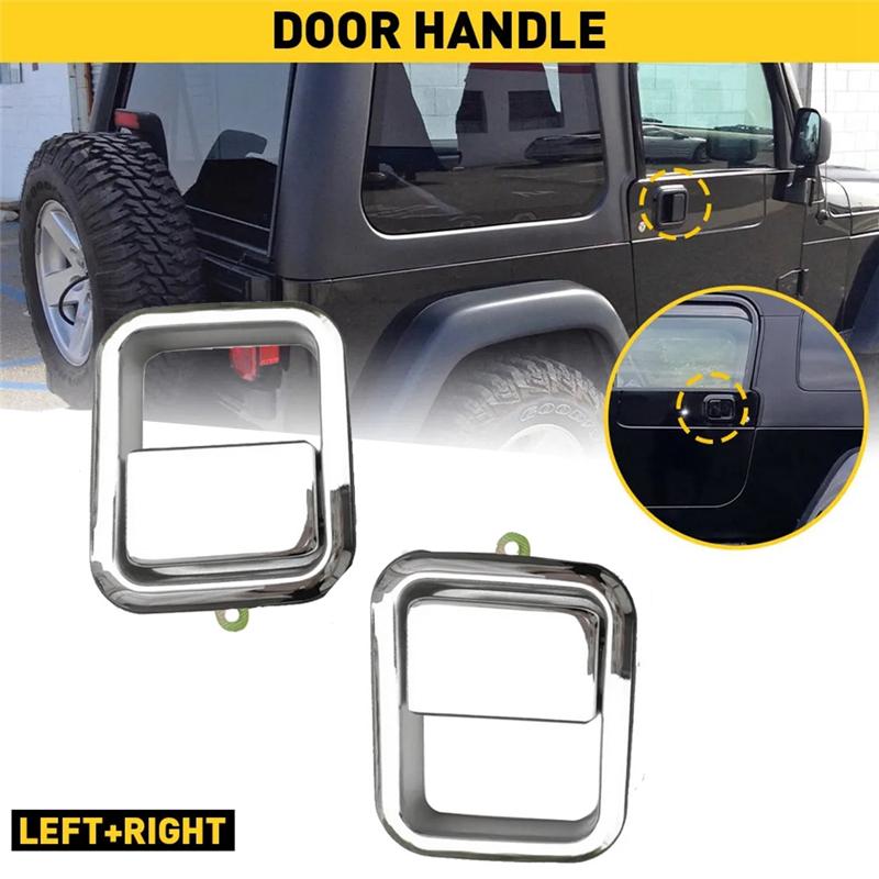 NEW-Car Exterior Door Handles J5758172 J5758173 For Jeep Wrangler TJ 1984-1990 Outside Door Handles Car Replacement Parts