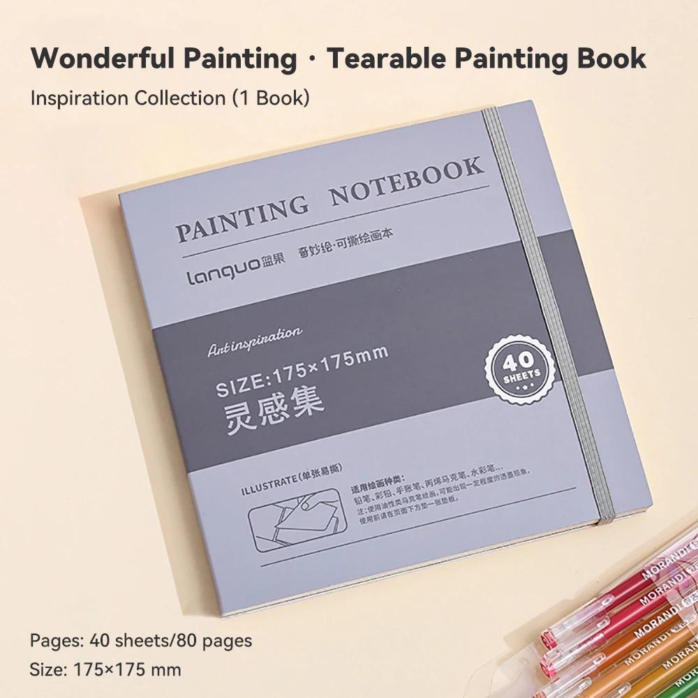 Hardcover Sketchbook Handbook Classic Mini Drawing Book Tearable Drawing Notebook Student