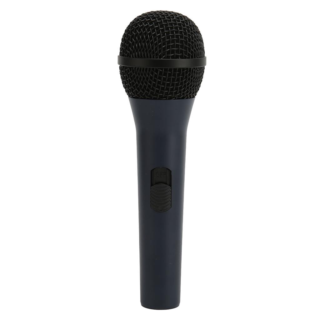 Wired Handheld Microphone Noise Reduction Dynamic 6.35mm Plug Metal Karaoke Mic for Speaker Amplifier