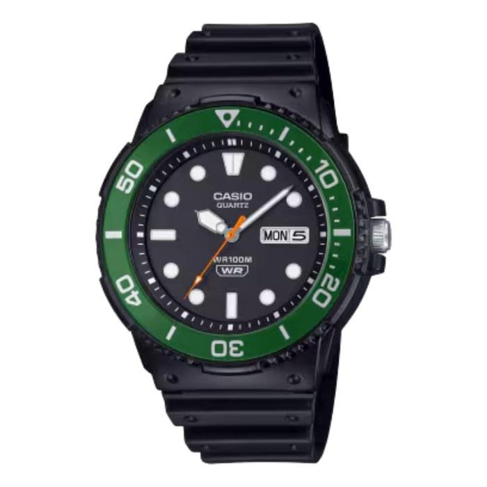 Casio Watch MRW-230H-1E3VCF Black/Green 45mm