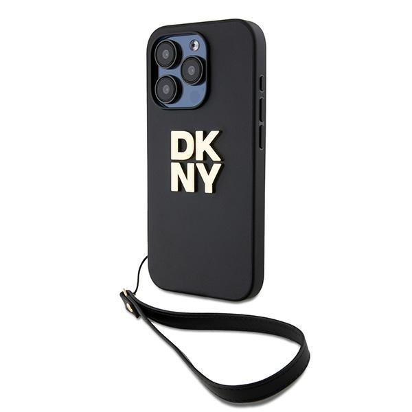 Dkny Dkhcp15Lpbswsk Iphone 15 Pro 6.1Czarny/Black Hardcase Wrist Strap Stock Logo