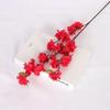 High-Grade Peach Blossom Artificial Flower, Single Stem, Floor-Standing Silk Decoration for Living Room and Weddings