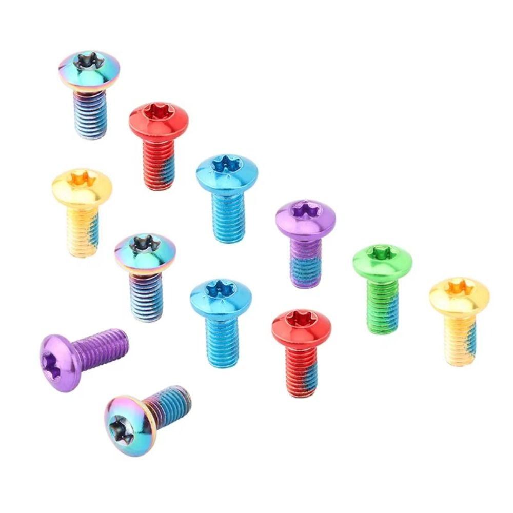 12pcs M5x11.5mm Disc Brake Rotor Screws T25 Torx Head Bicycle Screws MTB Mountain Bike