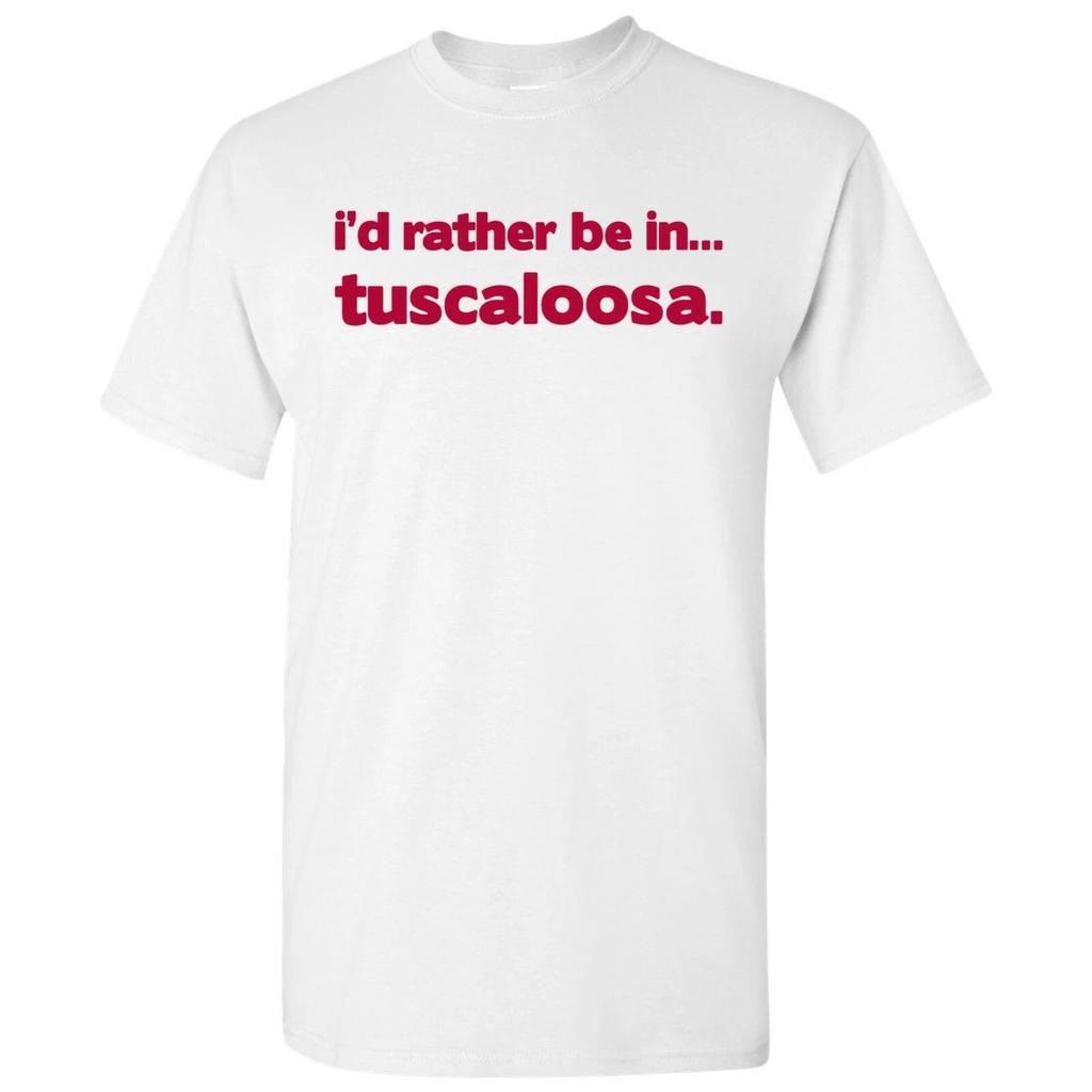Ich wäre lieber in Tuscaloosa - Sport-T-Shirt mit Heimatstolz - Weiß