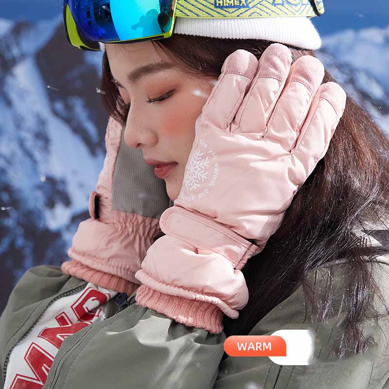 

Winter Thermal Touch Screen Gloves Skiing Cycling Outdoor Sports Waterproof Windproof Thick Fleece Lined Gloves Couple Men Women