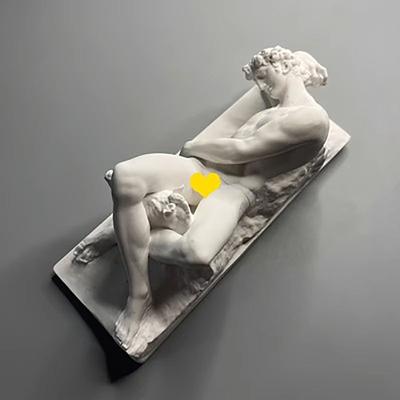 Nordic Minimalist Retro Art Plaster Figurines, Character Sculptures, Wine Cabinet, Porch Decorations, Art Teaching Aids, Gifts