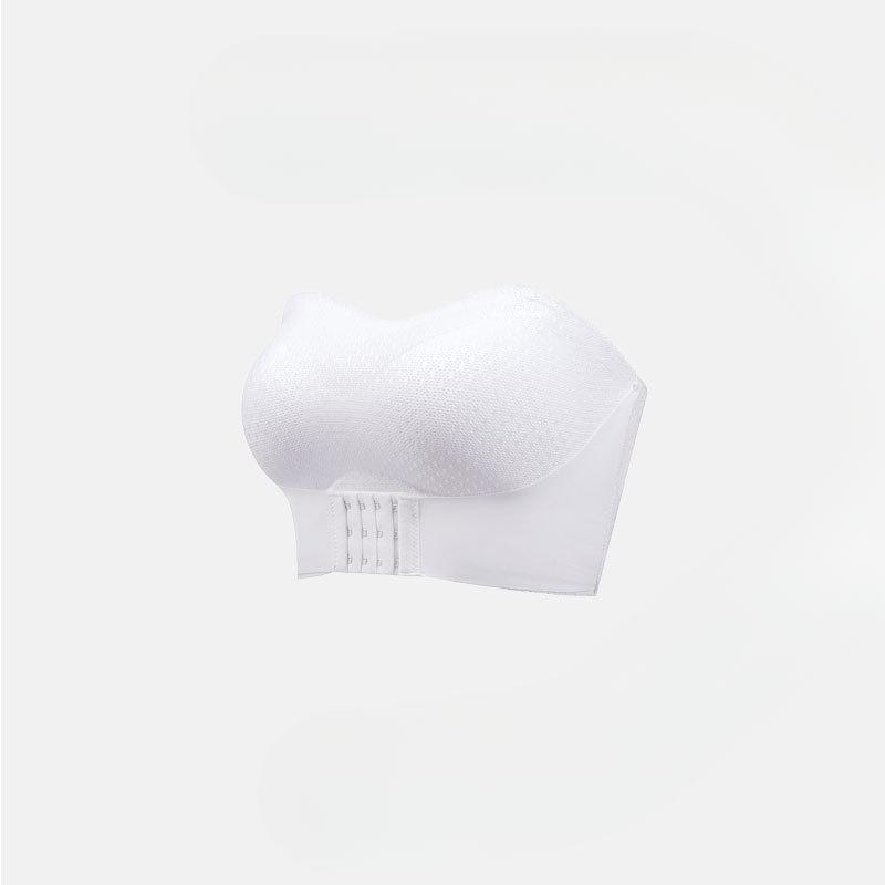 Plus Size Women's Thin Strapless Chest Top Bracket Gathers The Front Button To Wrap The Chest Beautiful Back Bra