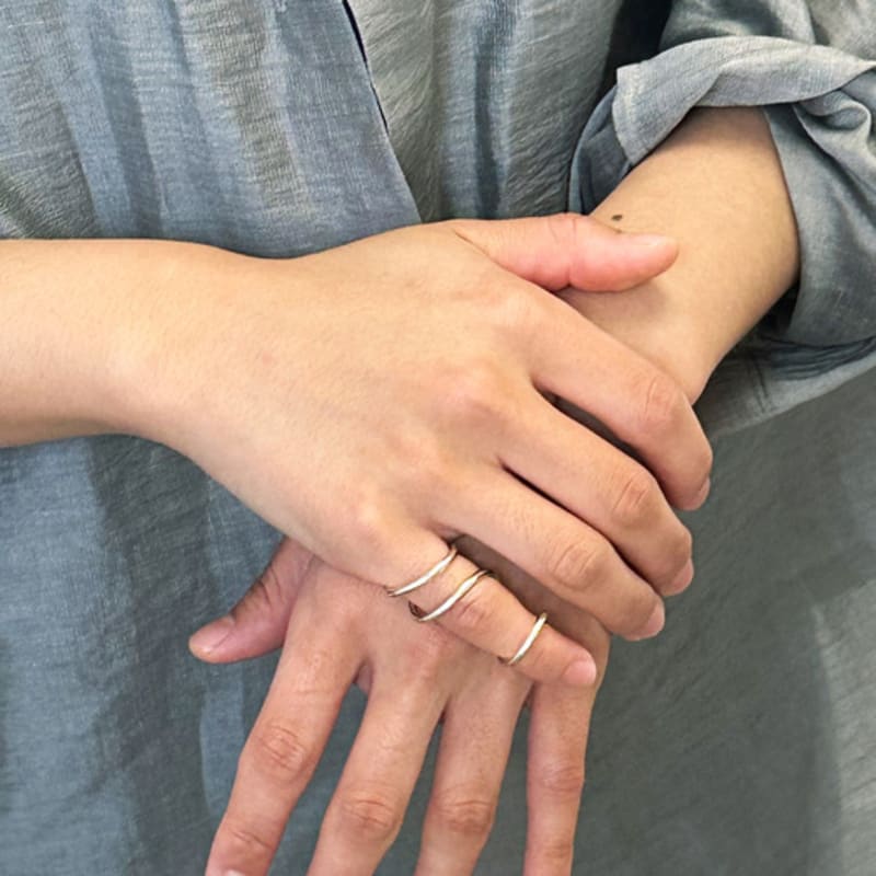 BRILLPIECE Contour nail ring