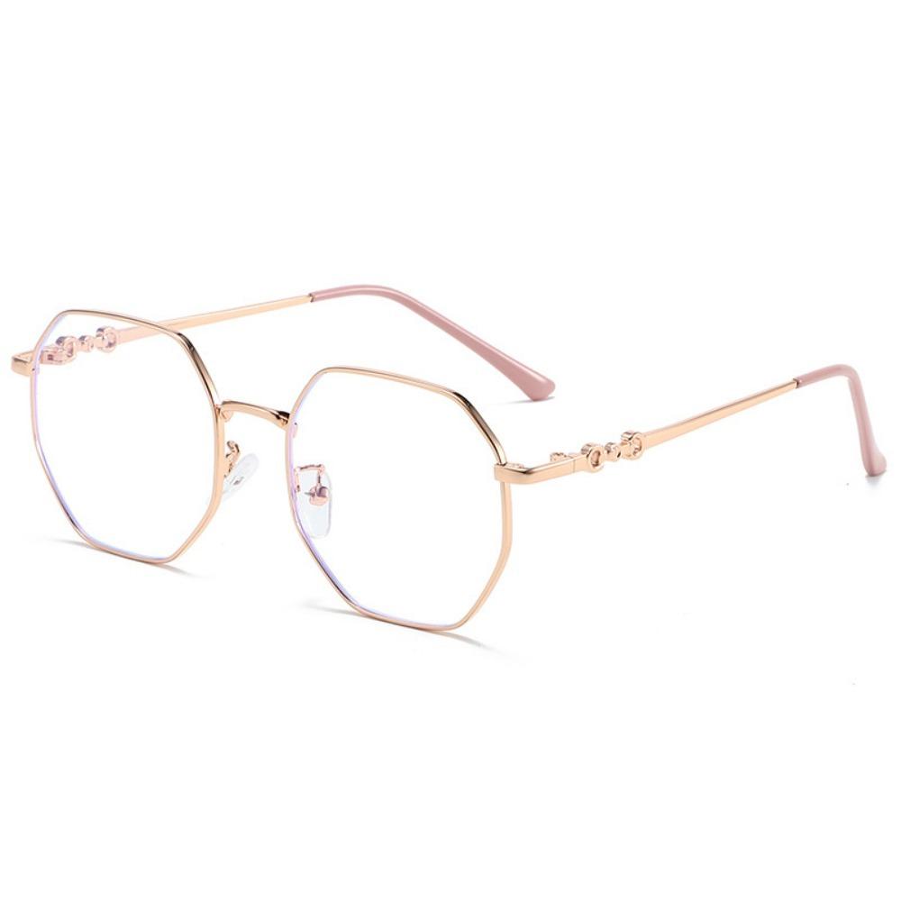 2PCS Anti Radiation Eyeglasses Polygon Frame Sunglasses for Men Women Computer Eyewear