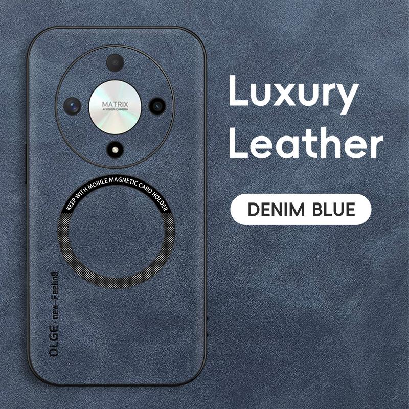 

Magnetic Retro Leather Soft Case For Honor X9B HonorX9B Magic6 Lite Magic6Lite 5G Wireless Charging Phone Case Cover For Honor X9B