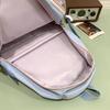 College Style Student Schoolbag Color Block Girl Multi-Pocket Large Capacity Backpack