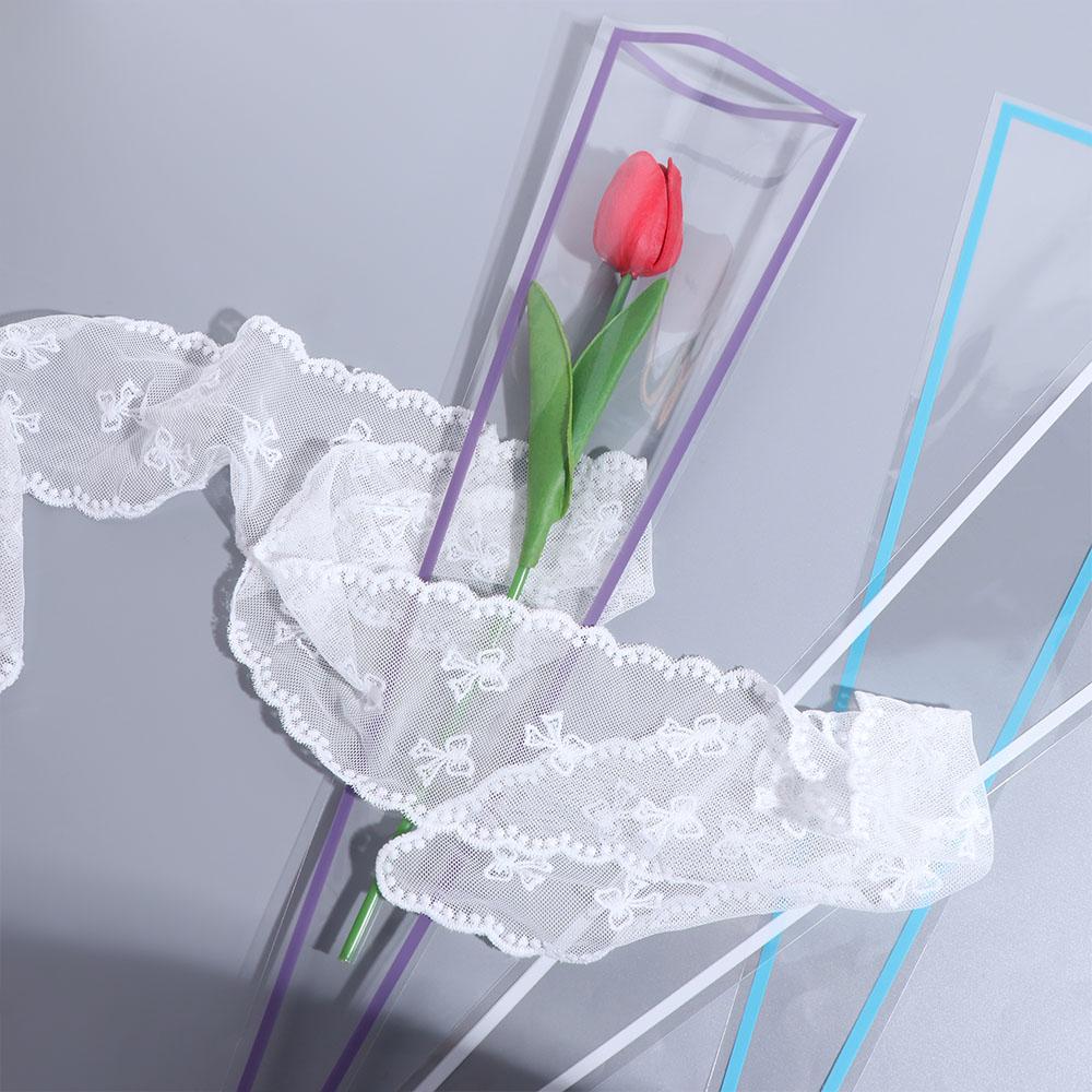 50PCS Package Supplies Flower Packaging Bag Transparent Bouquet Packing Material  Valentine's Day