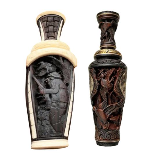 Handmade Hunting Duck Call Whistle Portable Lightweight Hand-Carved Wooden Realistic Sound Outdoor Waterfowl Crow Bird Animal Caller