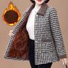 Women Winter Plush Thick Warm Padded Top Middle Aged Mother Casual Parkas Elderly Grandma Jacket