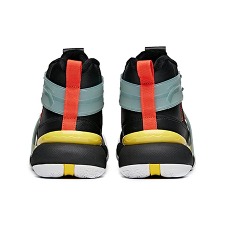 ANTA Crazy 4 Basketball Shoes Men's High top Black/Green/Orange 112041650-2