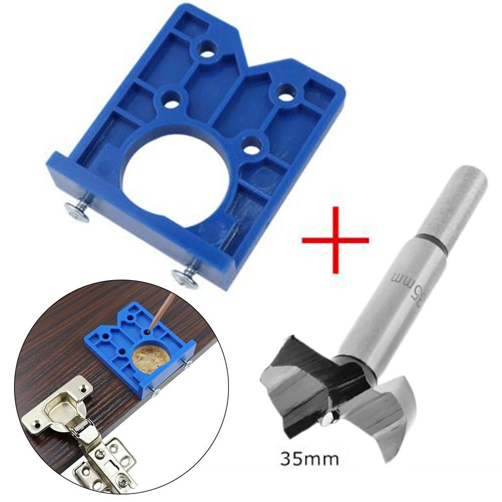 Mounting Hinge Jig Woodworking Hand Tools Set Pocket Clamp Locator Tapper