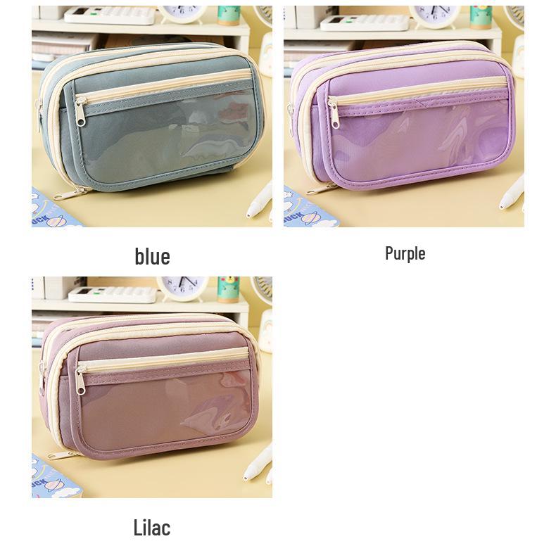 Panda Large Capacity Nine-Layer Pencil Case for Middle School Girls - 2024 Edition