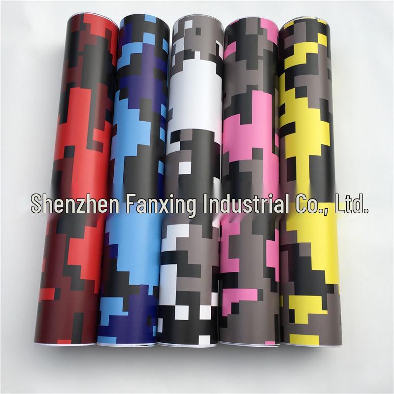 Exclusivas Pegatinas Envolventes de Grafiti Camuflaje Blanco y Negro para Coche y Motocicleta para Personalización Personalizada