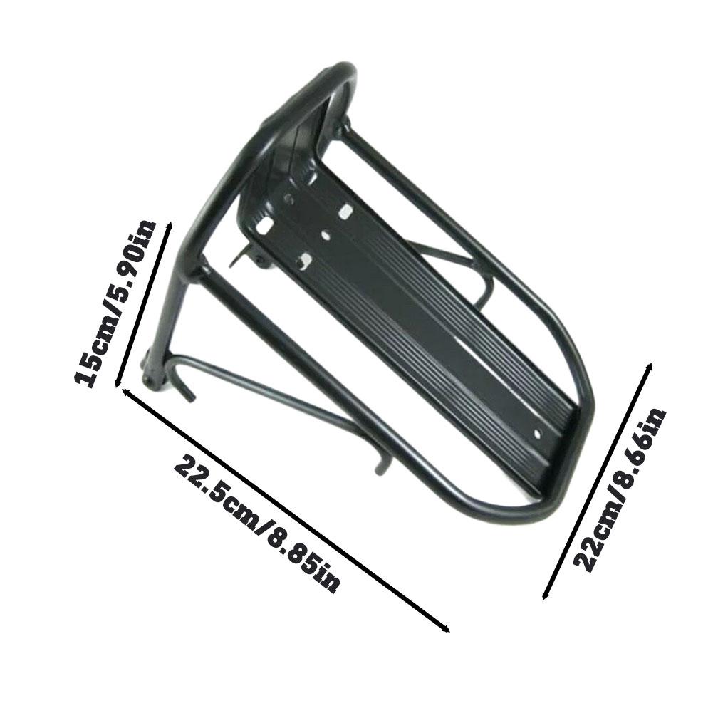 Portacargas delantero para bicicleta de montaña Soporte de cesta Aleación de aluminio Soporte de carga para horquilla delantera para ciclismo Equipo de bicicleta