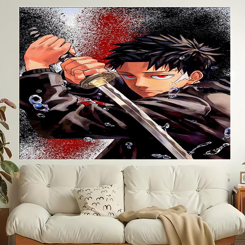 1pc Cool Anime K-Kagurabachi Tapestry, Living Room, Bedroom, Office, Party Decor, Ideal Festive Gift