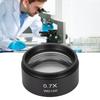 0.7X Stereo Mikroskop Objektiv HD Stor Vy Metall Hjälpobjektiv för Mikroskop