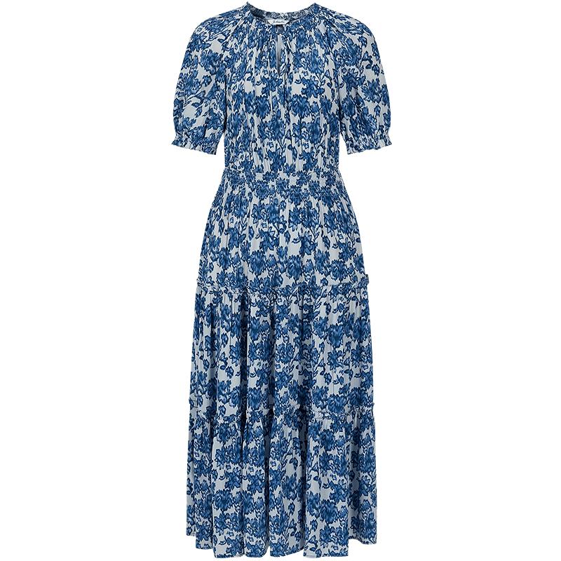

Anna Coco Ethnic Print Pleated Waist Dress M
