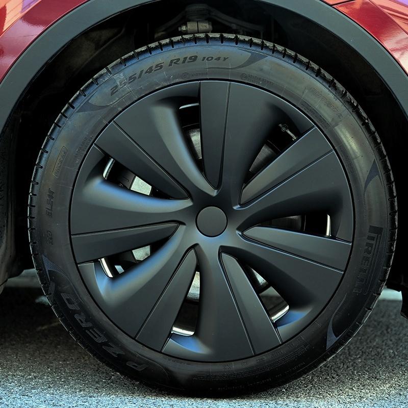 19Inch Wheel Hubcap for TESLA Model Y 2019-2024 4PCS Performance Replacement Hub Cap Automobile Wheel Full Rim Cover Accessories